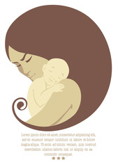 mother love and newborn baby