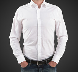 man in white t-shirt