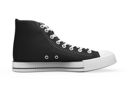 Black Sneakers Isolated