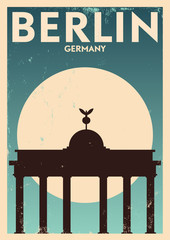 Berlin Poster - obrazy, fototapety, plakaty