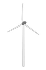 cartoon image of wind turbine
