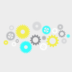 Vector abstract gears background
