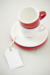 White tag isolated