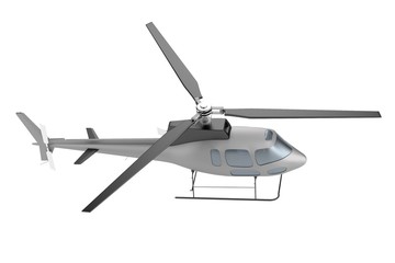 realistic 3d render of helicopter