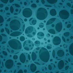 Background is blue sea foam