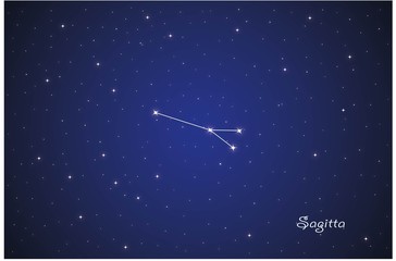 Obraz na płótnie Canvas Constellation Sagitta