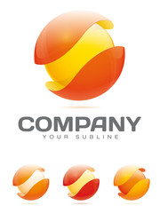 Abstract Company Logo - Sphere in Protective Shell