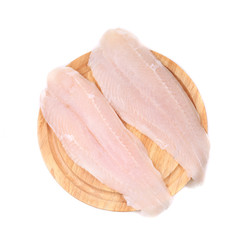 Fresh fillet of pangasius.