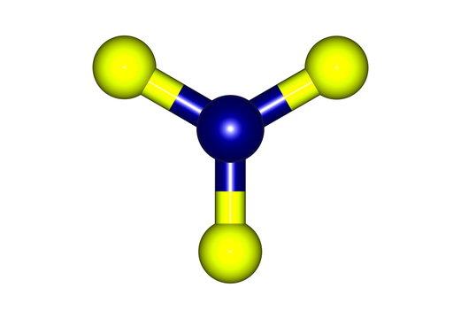 Borane molecular structure isolated on white