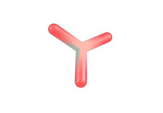 Borane molecular structure isolated on white