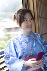 woman in yukata