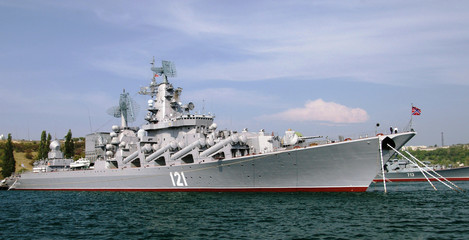 Russian cruiser Moskva in Sevastopol (Crimea, Ukraine) © raimund14