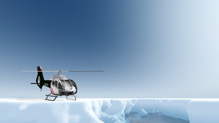 Helikopter ist im ewigen Eis gelandet © pgottschalk