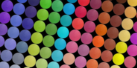 Professional multicolor eyeshadow palette for makeup
