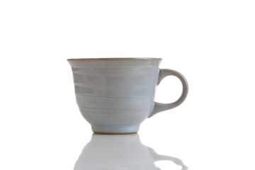 japanese coffee cup on white background