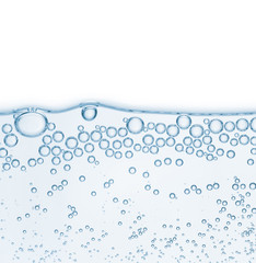 Bubbles in the water. Abstract background