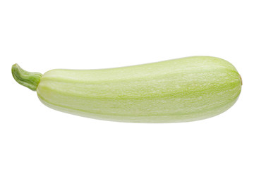 Fresh marrow vegetable. Isolated on white background