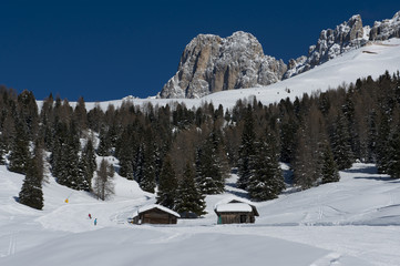 Fototapeta na wymiar Chalet in the Dolomiti