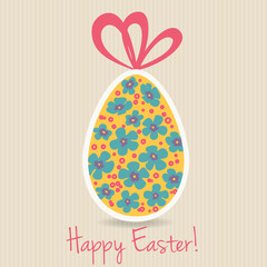 Happy Easter greeting card