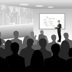 Businessman giving Presentation