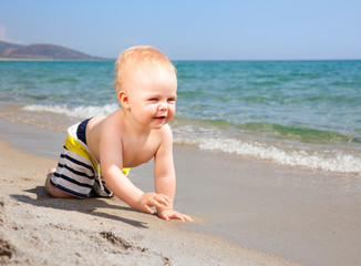 Infant on a beach