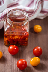 Snack of dried tomatoes