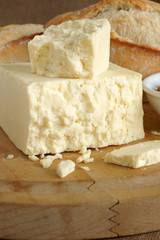 Fototapeta na wymiar Cheshire cheese a traditional British cheese