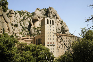 Fototapeta na wymiar Klasztor Montserrat, Barcelona, ??Hiszpania