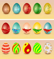 набор пасхальных яиц