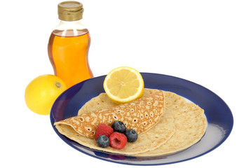 Pancakes with Fresh Berries