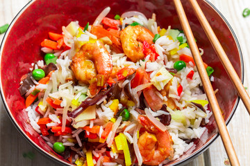 Chinese mix vegetables and rice