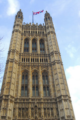 Fototapeta na wymiar Houses of Parliament Tower