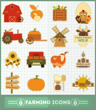 Farming Icons Set