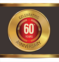 Anniversary golden label