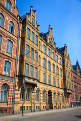 Fototapeta premium A decorative apartment building in Lund