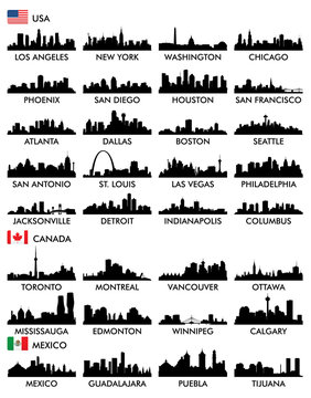 City skyline North America