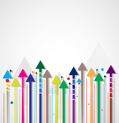 Fototapeta premium arrows technology concept business background