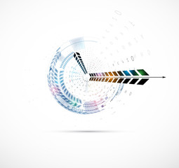 global infinity computer  technology concept business background