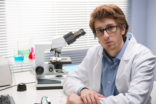 Young researcher in the laboratory