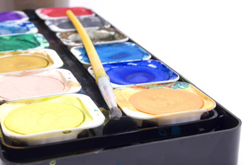 Naklejka premium watercolor on white background