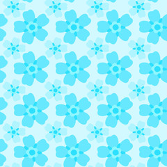 forget-me-not seamless pattern