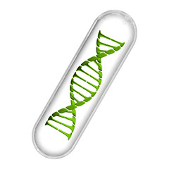 DNA Capsule - Green & White