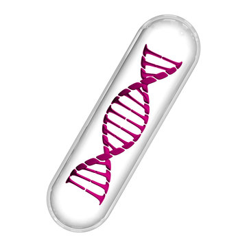 DNA Capsule - Pink & White