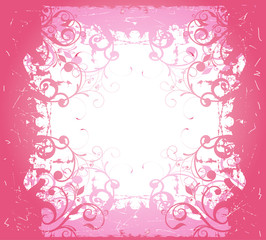 astratto floreale rosa