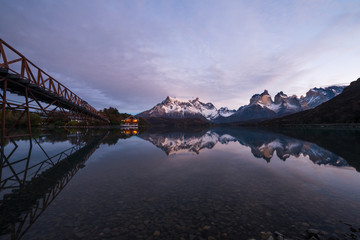 Early morning in Torres del Paine National Park, Chile.