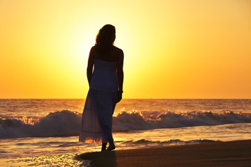 Woman on the beach