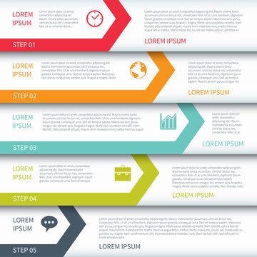 Modern Minimalistic  Multicolour Infographics Template