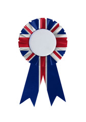 Award ribbon isolated on a white background