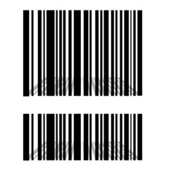 Bar codes with perspective shadow