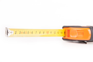 Tape measure isolated on white background